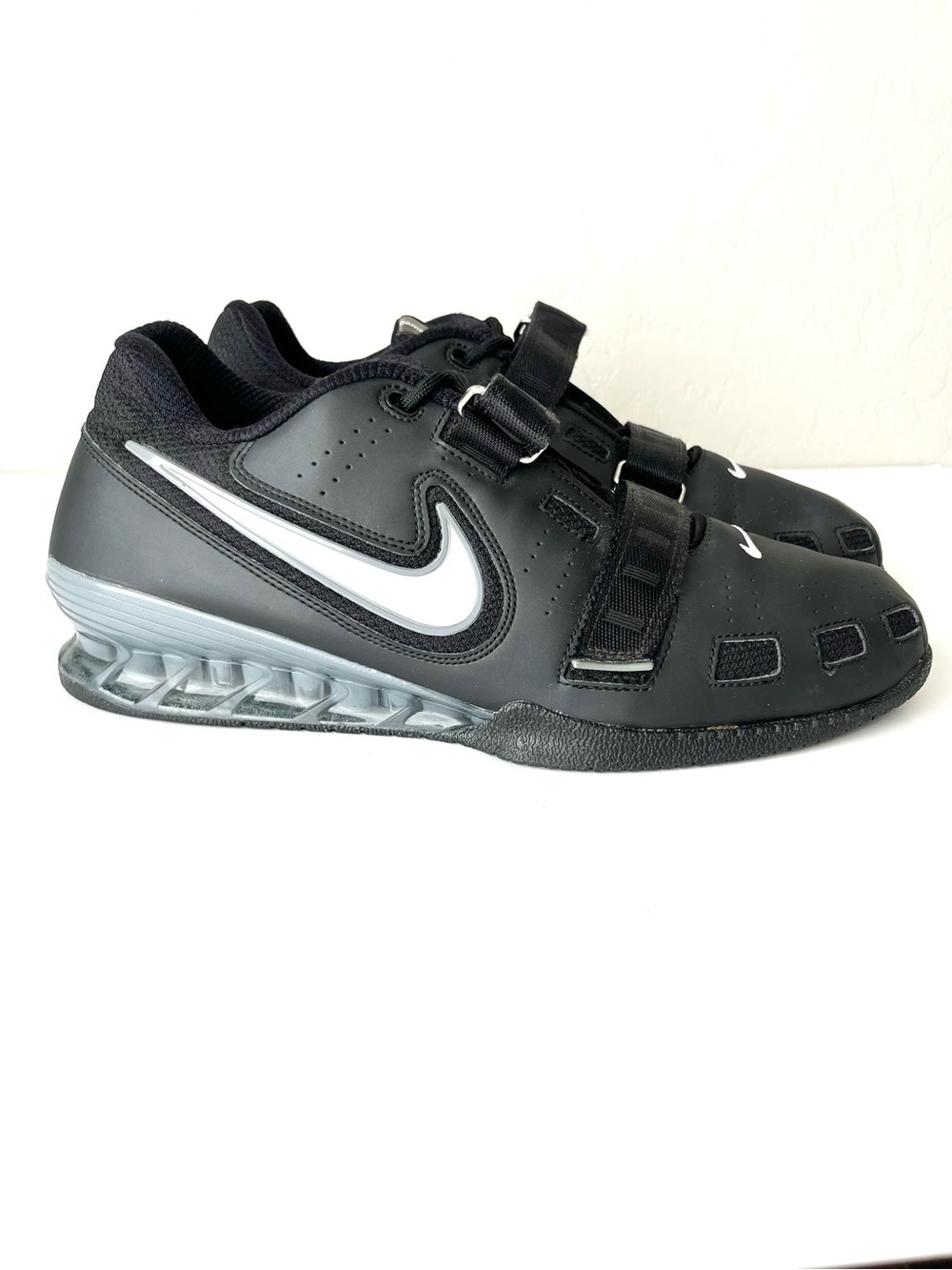 Nike Romaleo 2 weightlifting leather shoes black mens 14 style 476927-010